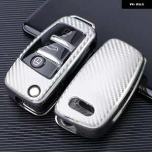 アウディ TPU カーボンキーケース A1 A3 8P A4 A5 A6 C7 A7 S3 S7 S8 R8 Q2 Q3 Q5 Q7 Q8 SQ5 TT RS3 RS6 アクセサリー