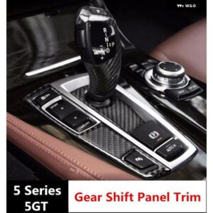 BMW カーボンセンターコンソール ギアシフト パネル 装飾 カバー トリム 5シリーズ F10 5GT F07 2011-17 LHD カー スタイリング インテリア