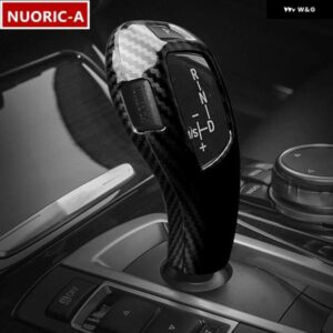 BMW センターコンソール ギアシフト ヘッド 装飾 カバー トリム カーボンカラー E60 E70 E71 5シリーズ X5 X6 LHD カー スタイリング