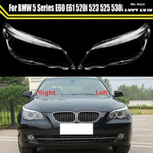 BMW オートライトケース 5シリーズ E60 E61 520I 523 525 530I 2004 2010 フロント ヘッドライト レンズ カバー ランプシェード ガラスキャップシェル
