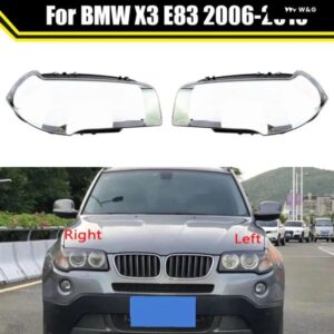 BMW 自動クリアランプケース X3 E83 2006 2010 ガラスレンズ シェルフロント ヘッドライト カバー ライト ハウジング ランプキャップランプシェード