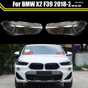 BMW クリアフロント ヘッドランプ ケースキャップ X2 F39 2018 2019 2020 自動 ヘッドライト カバー 自動ランプシェード ランプレンズ シェル