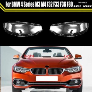BMW ヘッドランプ キャップ 4シリーズ M3 M4 F32 F33 F36 F80 2017 2020 ランプシェード フロント キセノン ヘッドライト カバー ガラスレンズ シェル