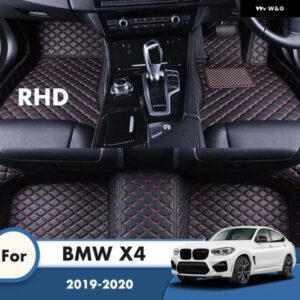 BMW RHD カーペット X4 2019-22 フロアマット敷物 防水 カスタム オート スタイリング インテリア アクセサリー 交換