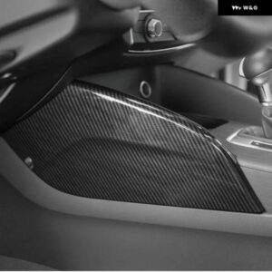 アウディ センターコンソール 両側ウォーターカップ パネル カバー トリム A3 8V 2014-2018 LHD ABS カーボンスタイル インテリア アクセサリー