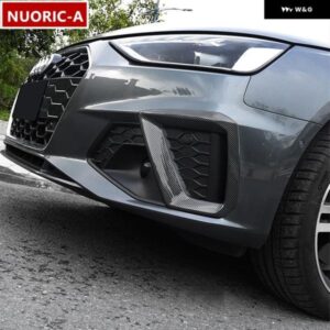 アウディ カー スタイリング フロントバンパー フォグランプフレーム 装飾 カバー トリム A4 B9 2020 2021 自動車外装アクセサリー