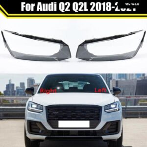 アウディ フロント ヘッドライト カバー Q2 Q2L 2018-21 ヘッドランプ ランプシェード ランプカバー ヘッドランプ ライトカバー レンズ シェル