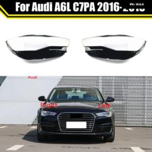 アウディ フロント ヘッドランプ ライト ハウジング ケースクリアランプシェード ランプシェル ヘッドライト レンズ カバー A6 A6L C7PA 2016 2017 2018