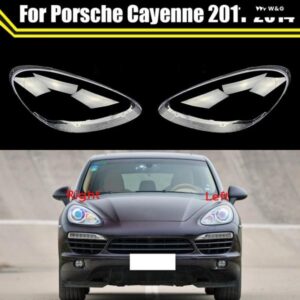 ポルシェ フロント ヘッドランプ キャップ カイエン 2011-14 ガラス ヘッドライト カバー 自動クリアランプシェード ランプレンズ シェル