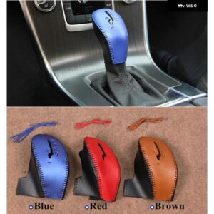 ボルボ 本革 コンソール ギアシフト スリーブハンドブレーキスリーブ XC60 S60 V60 V40 自動車アクセサリー