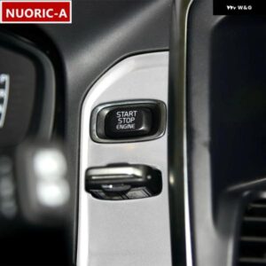 ボルボ コンソール パネル 鍵穴フレーム 装飾 カバー ステッカー トリム XC60 2013-2017 LHD ステンレス インテリア アクセサリー