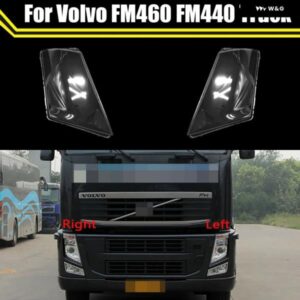 ボルボ オートライトキャップ FM460 FM440 トラック フロント ヘッドライト カバー ランプカバー クリアランプシェード ランプシェルガラスレンズ ケース