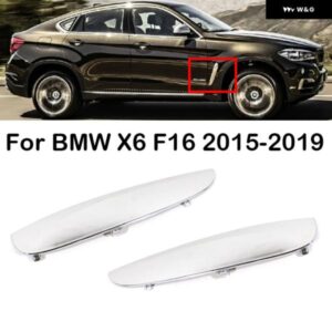 BMW 左右サイドベントカバー トリム エアフローフェンダーインテーク ステッカー サメエラプレート X6 F16 2015-19