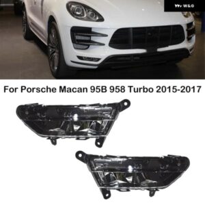 ポルシェ マカン 95B 958 ターボ 2015 2016 2017 LED フロント バンパー デイタイム ランニングライト フォグランプ 95