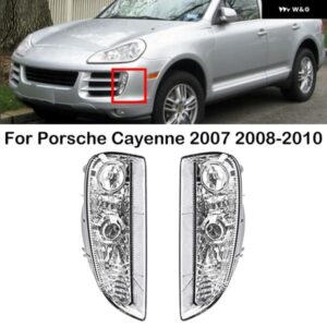 ポルシェ LH RH フロント バンパー ドライビングライト DRL カイエン 2007 2008 2009 2010 デイタイム ランニングランプ