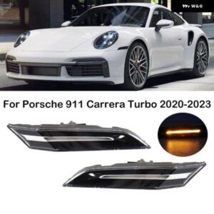 ポルシェ 911 カレラ 992 GT3 ターボ 2020-2023 LED ウィンカーライト サイドマーカーウインカー インジケータランプ 992
