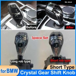 BMW 3個 セットクリスタル ギア シフト ノブショートタイプ G30 G11 G12 G31 G32 G01 G02 クリスタルギア ボックス レバー スティックハンドルショート
