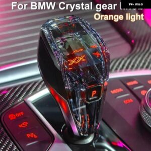 BMW クリスタル ギア シフト ノブロッドオレンジ LED ライト付き G20 G22 G26 X3 G01 IX3 G08 X4 G14 X6 G06 X7 G07 X5 G05 クリスタルギア