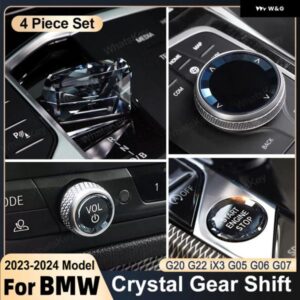 BMW 4個 セットクリスタルギアパドルシフター レバー ノブ G20 G21 G22 G23 G26 G28 IX3 G08 X5 G05 X6 G06 X7 G07 2023 2024