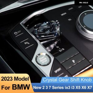 BMW 4個 セットクリスタルギアパドルシフター レバー ノブ 3シリーズ G20 IX3 G08 X5 G05 X6 G06 G30 2023 スターターボリューム ボタン 付き