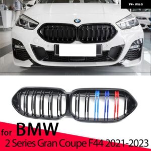 BMW フロント バンパー グリル キドニー レーシンググリル 2シリーズ グランクーペ 4 ドア F44 2021-2023 ダブルスラット交換グリル