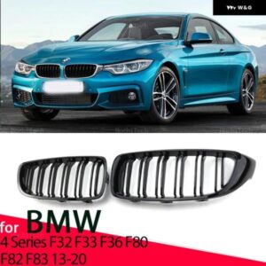 BMW フロントキドニーグリル フードグリル ダブルライン 4ER F32 F33 F36 F80 F82 2013-2018 カブリオレクーペブラックフロントキドニーグリル