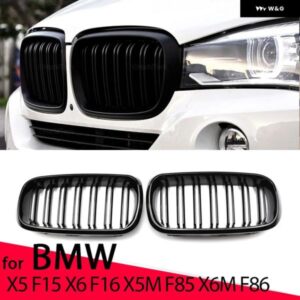 BMW 外観グリル フロントキドニー 2 ラインダブルスラット X5 F15 X6 F16 X5M F85 X6M F86 カーアクセサリー