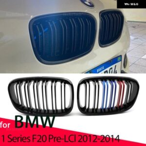 BMW 黒グリル ABS フロント交換フードキドニーグリル 1シリーズ F20 F21 プレ LCI 2011-2015 カーアクセサリー