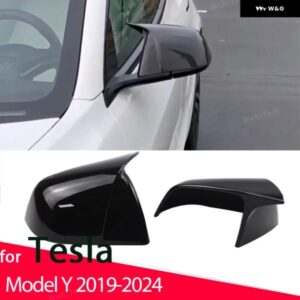 テスラ バック ミラー キャップ ウイング サイド ミラー カバー MODELY モデルY 2019-2024 アドオンスタイル に適合