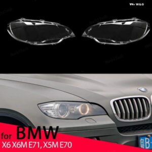 BMW 自動フロント ヘッドライト カバー クリアガラス ヘッドランプ シェード ランプシェルマスク X6 X6M E71 E72 2008-14 X5M E70 10-13