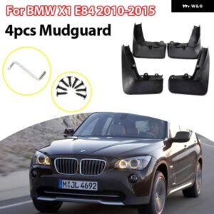 BMW スプラッシュガード フェンダーマッドフラップフロントリアカーアクセサリー 4個 マッドガード X1 E84 2010-2015 マッドフラップ スプラッシュガード