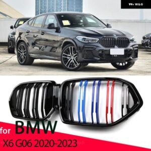 BMW M カラー/グロスブラックグリル フロントキドニー 2 ラインダブルスラット X6 G06 2020-23