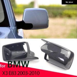 BMW カーボンスタイル M シェイプサイド ミラー カバー キャップ X3 X 3 E83 2003-2010 交換用