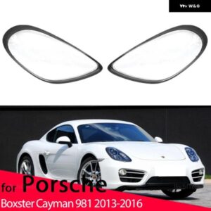 ポルシェ ヘッドライト カバー ヘッドランプ クリアレンズ カバー 明シェルカバー ボクスターケイマン 981 2013-16