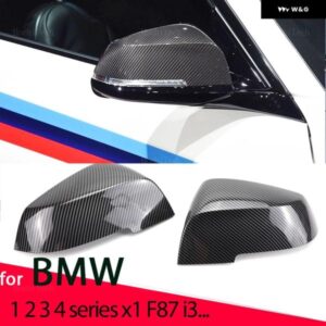 BMW 2X カーボンパターン ブラックサイド ミラー カバー キャップの交換 シリーズ 1 2 3 4 328I F20 F21 F22 F23 F30 F32 F33 F36 X1