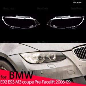 BMW ヘッドライト レンズ カバー クリア ヘッドライト ランプシェルレンズ 光 M3 E92 E93 クーペフェイスリフト前 2006-2009