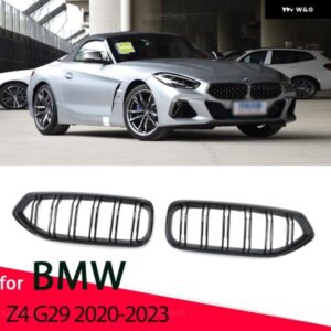 BMW Z4 G29 ロードスター M40I SDRIVE 25I 2020-2024 アクセサリー ABS カー スタイリング フロントキドニーグリル デュアルスラットグリル