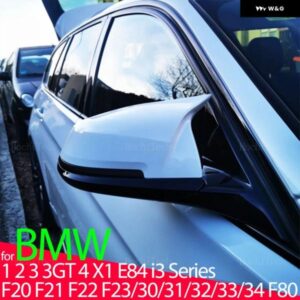 BMW ホワイトリアビュードア ウイング サイド ミラー カバー キャップシェルケース 1 2 3 3GT 4 M2 I3シリーズ F20 F21 F22 F23 F30 F31 F32 F33 F34