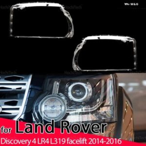ランドローバー ヘッドライト レンズ カバー ディスカバリー 4 LR4 L319 改築 2014 2015 2016 ガラス自動シェル ヘッドランプ シェード クリア