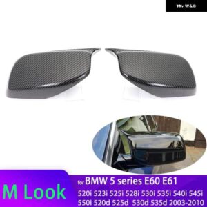 BMW M スタイル キャップ M LOOK 523I 545I 535D 520D 550I サイド ウイング ミラー カバー ドア ウイング ミラー カバー 5シリーズ E60 E61 2003-2010