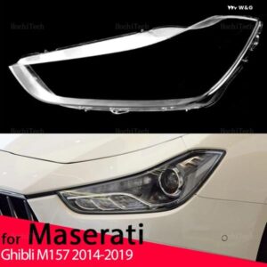 マセラティ ヘッドライト クリア ヘッドライト レンズ 左右 カバー マセラティジブリ M157 2014 2017 2018 2019