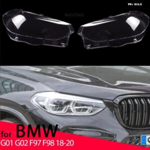 BMW ヘッドランプ シェード シェルクリアフロント ヘッドライト レンズ カバー X3 X4 X3M X4M G01 G02 F97 F98 フェイスリフト前 2018-2020