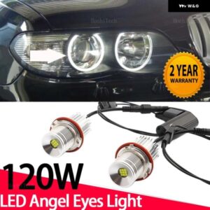 BMW 120ワット CANBUS LED エンジェルアイズ マーカーライト 電球 E39 E81 E82 E87 E88 X5 E53 E60 E61 E63 E64 X3 E83用