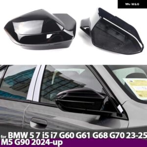 BMW M LOOK 交換用 ミラー カバー ブラック ミラー オーバーレイ 5 7 I5 I7シリーズ G60 G61 G68 G70 M5 G90 左ハンドル 2023-UP