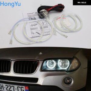 BMW E83 X3 2003-2010 ハロゲン ヘッドライト SMD LED エンジェルアイキット EXCELLENT 超高輝度ライト DRL デイタイム ランニングライト