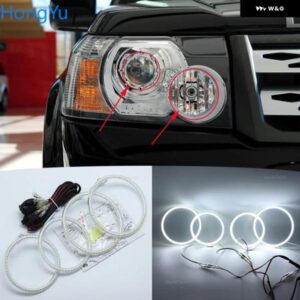 ランドローバー フリーランダー 2 2007 - 2012 キセノン ヘッドライト 優れたエンジェルアイ超高輝度 SMD LED エンジェルアイキット リング