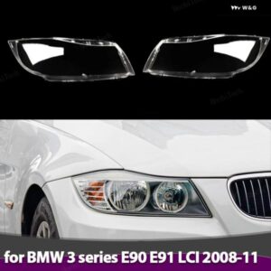 BMW クリア ハウジング フロント ヘッドライト レンズ シェルカバー ガラスランプカバー 3シリーズ E90 E91 LCI フェイスリフト 2008-11