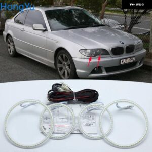 BMW 3シリーズ E46 コンバーチブルクーペカブリオ 2004 2005 2006 優れたエンジェルアイ超高輝度 SMD LED エンジェルアイキット リング
