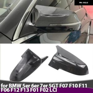 BMW カーボンバック ミラー キャップ ウイング サイド ミラー カバー 5 6 7シリーズ F10 F11 F18 F07 F12 F13 F06 F01 F02 LCI