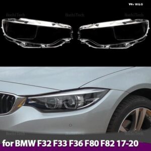 BMW ヘッドライト クリア左右 カバー 4シリーズ M4 F32 F33 F36 F80 F82 フェイスリフト 2017-2020